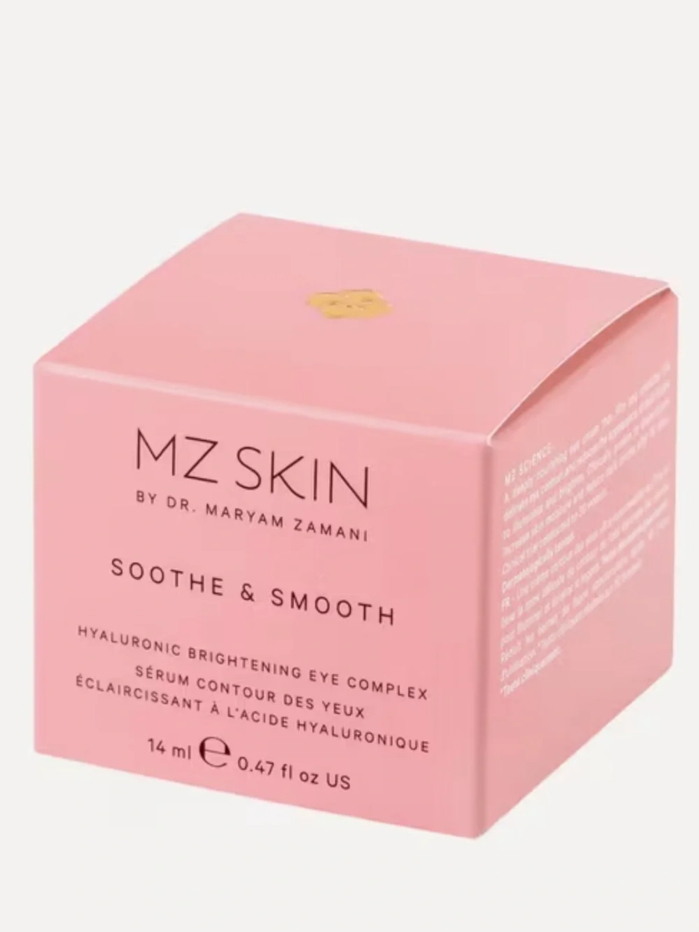 MZ Skin SOOTHE & SMOOTH Hyaluronic Brightening Eye Complex 14ml BRAND NEW